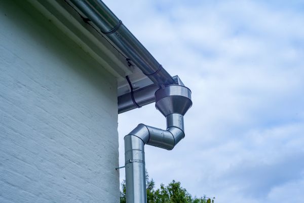 Metal Downspout Replacement in Wilson